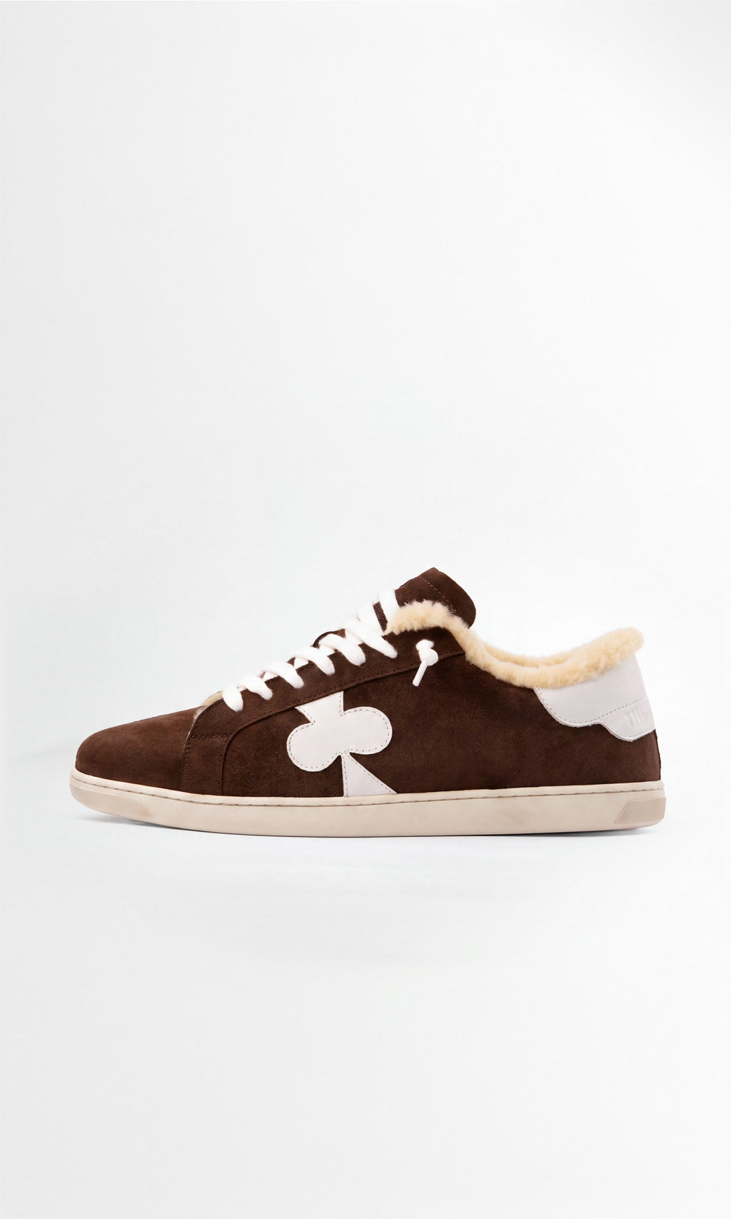Geneva Wool Chocolate Suede outside