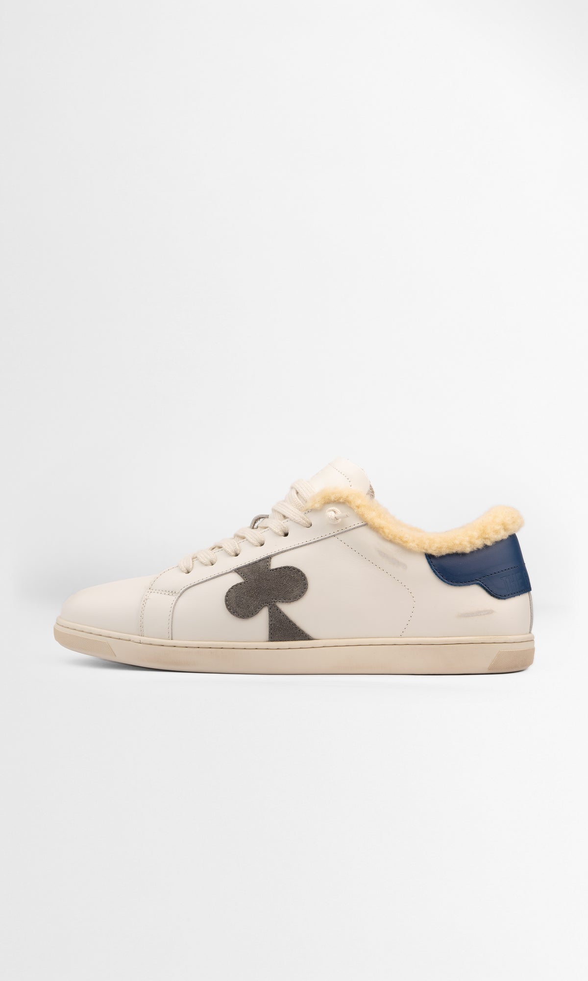Geneva Wool Navy Heel outside